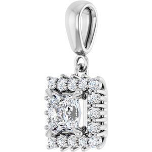 Continuum Sterling Silver 5x5 mm Square Pendant Mounting – image 3