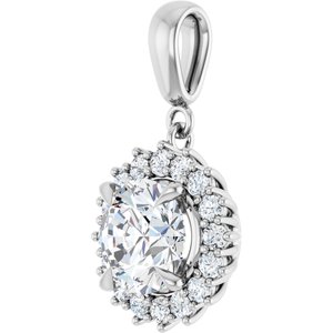 Continuum Sterling Silver 8.2 mm Round Pendant Mounting – image 3