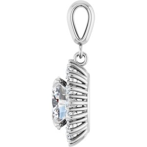 Sterling Silver 9x7 mm Oval Pendant Mounting – image 5