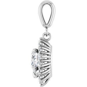 Sterling Silver 7x5 mm Pear Pendant Mounting – image 5