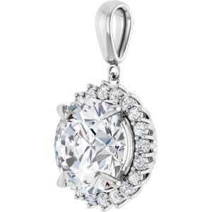 Continuum Sterling Silver 14 mm Round Pendant Mounting – image 3