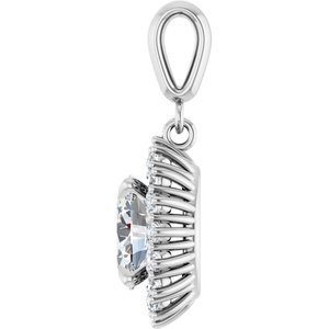 Continuum Sterling Silver 8.5x6.5 mm Oval Pendant Mounting – image 5