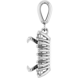 Continuum Sterling Silver 9x9 mm Square Pendant Mounting – image 6