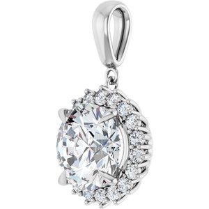 Sterling Silver 12 mm Round Pendant Mounting – image 3