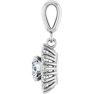 Platinum 6 mm Round Pendant Mounting – image 5