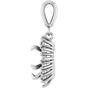 14Kx1 White Gold 8x8 mm Heart Pendant Mounting – image 6