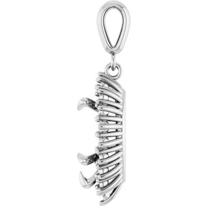 14Kx1 White Gold 12x7.5 mm Pear Pendant Mounting – image 6