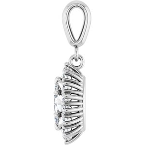 Platinum 7x3.5 mm Marquise Pendant Mounting – image 5