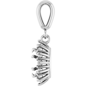 Platinum 6x3.5 mm Marquise Pendant Mounting – image 6