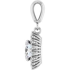 Continuum Sterling Silver 7x5 mm Oval Pendant Mounting – image 5