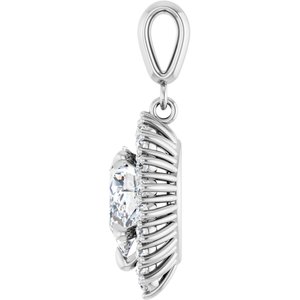 Sterling Silver 10x7 mm Pear Pendant Mounting – image 5
