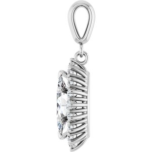 14Kx1 White Gold 10x5 mm Marquise Pendant Mounting – image 5