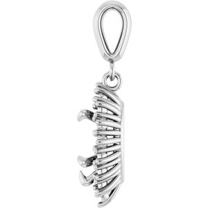 Sterling Silver 8.5x5.5 mm Pear Pendant Mounting – image 6