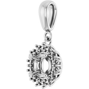 Platinum 5.8 mm Round Pendant Mounting – image 4