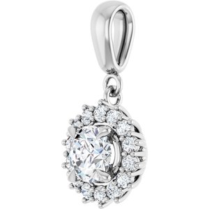 Platinum 5.8 mm Round Pendant Mounting – image 3