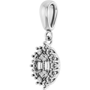 Platinum 6x3.5 mm Marquise Pendant Mounting – image 4