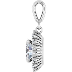 Sterling Silver 8x6 mm Oval Pendant Mounting – image 5