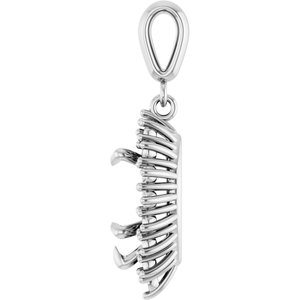 18K White Gold 10.5x5.5 mm Pear Pendant Mounting – image 6