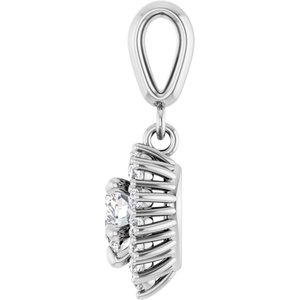 Sterling Silver 5x5 mm Heart Pendant Mounting – image 5