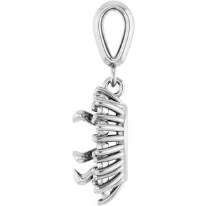 Sterling Silver 7x7 mm Heart Pendant Mounting – image 6