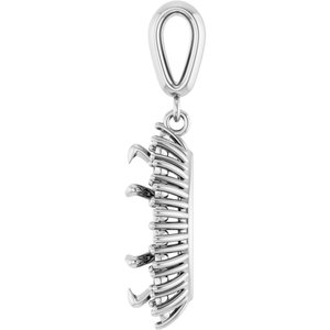 Platinum 13x6.5 mm Marquise Pendant Mounting – image 6