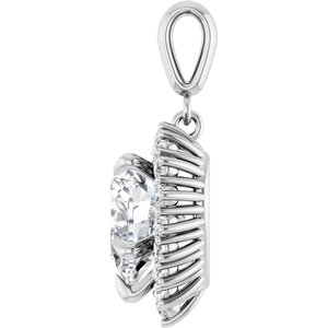Sterling Silver 10x10 mm Heart Pendant Mounting – image 5