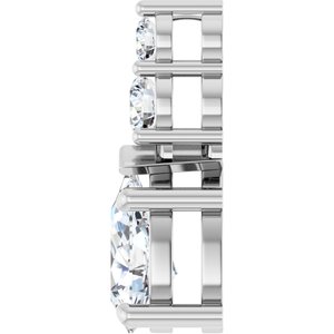Platinum 9x5.5 mm Pear Pendant Mounting – image 5