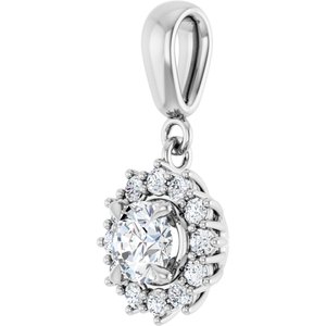 Continuum Sterling Silver 5.2 mm Round Pendant Mounting – image 3