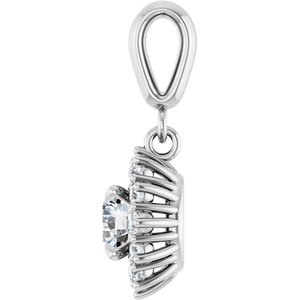 Sterling Silver 5.2 mm Round Pendant Mounting – image 5