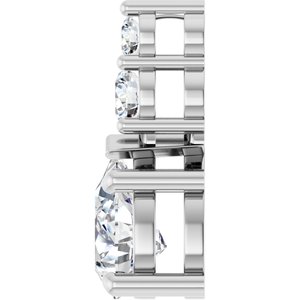 Platinum 8x6 mm Pear Pendant Mounting – image 5