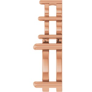 10K Rose Gold 11x9 mm Oval Pendant Mounting – image 6