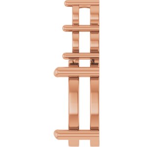 10K Rose Gold 12x10 mm Oval Pendant Mounting – image 6