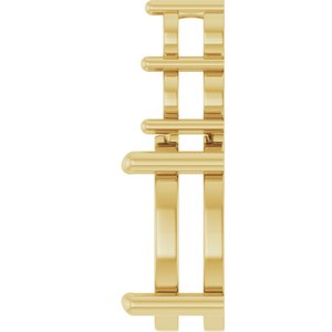 18K Yellow Gold 12x10 mm Oval Pendant Mounting – image 6