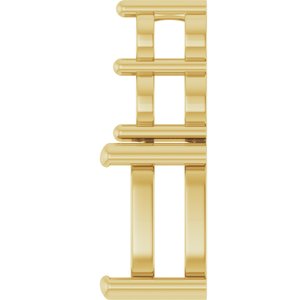 14K Yellow Gold 7.5x5.5 mm Elongated Cushion Pendant Mounting – image 6
