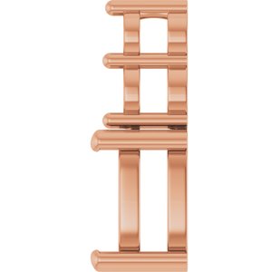 18K Rose Gold 7.5x5.5 mm Elongated Cushion Pendant Mounting – image 6