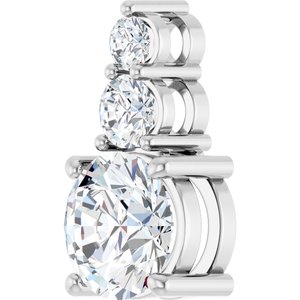 Sterling Silver 8 mm Round Pendant Mounting – image 3
