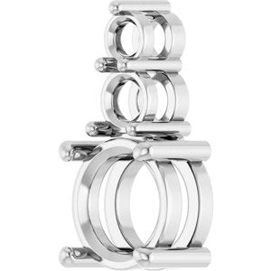 Sterling Silver 8 mm Round Pendant Mounting – image 4