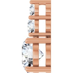 14K Rose Gold 8 mm Round Pendant Mounting – image 5