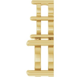 10K Yellow Gold 8 mm Round Pendant Mounting – image 6