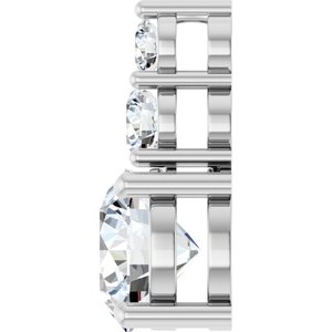 14K White Gold 8 mm Round Pendant Mounting – image 5