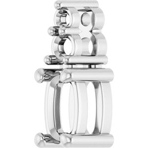 Sterling Silver 5x3 mm Elongated Cushion Pendant Mounting – image 4