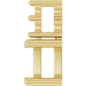 14K Yellow Gold 5x3 mm Elongated Cushion Pendant Mounting – image 6