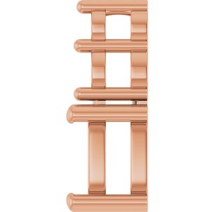 10K Rose Gold 6x4 mm Elongated Cushion Pendant Mounting – image 6