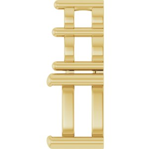 14K Yellow Gold 6x4 mm Elongated Cushion Pendant Mounting – image 6