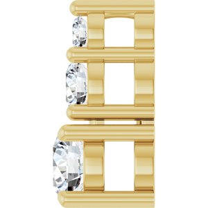 10K Yellow Gold 4.1 mm Round Pendant Mounting – image 5