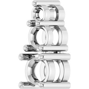 14K White Gold 4.1 mm Round Pendant Mounting – image 4