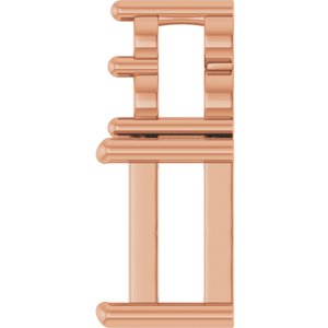 10K Rose Gold 5x2.5 mm Straight Baguette Pendant Mounting – image 6