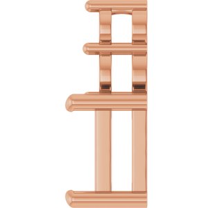 10K Rose Gold 6.5x6.5 mm Square Pendant Mounting – image 6