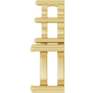 14K Yellow Gold 7x5 mm Elongated Cushion Pendant Mounting – image 6