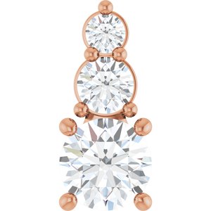 14K Rose Gold 5.2 mm Round Pendant Mounting